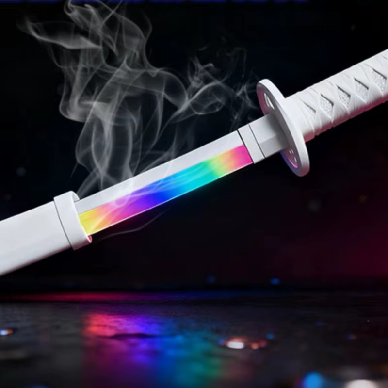 Bandai Bleach Dampfbleich-Katana, Leuchtendes Lichtschwert, Schwarz - Bild 2