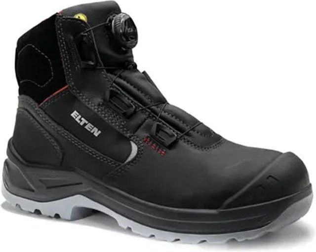 Elten Damen-Sicherheitsstiefel Lena Boa Mid ESD S3 aus Rindleder in Schwarz, Größe 39 - Bild 1
