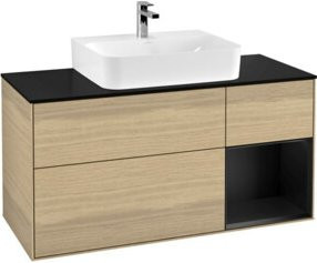 V&B Waschtischunterschrank Finion mit Wandbeleuchtung, Lackiert, Breite: 120 cm, Tiefe: 50,1 cm, Höhe: 50,1 cm - Bild 1
