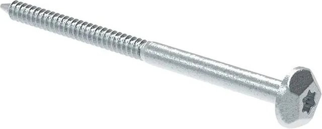 FeNau Sicherheitsschraube aus Stahl, verzinkt und blau passiviert, Durchmesser: 7 mm, Länge: 105 mm - Bild 1