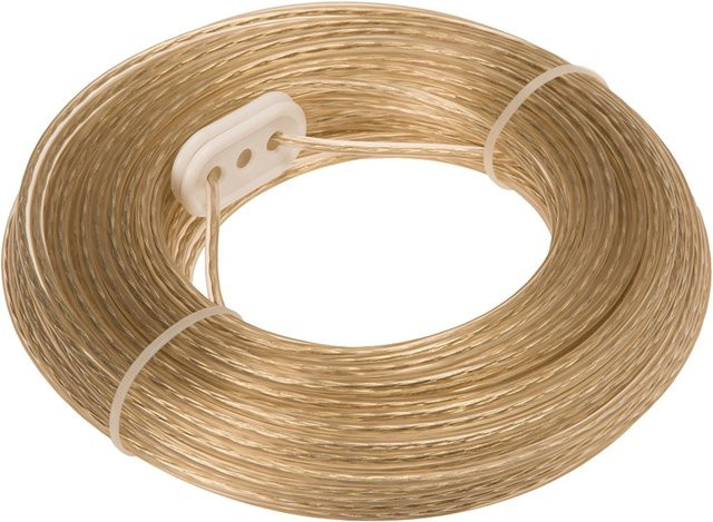 Conacord Simple Line Drahtseil-Wäscheleine aus Stahl mit transparenter Ummantelung, Durchmesser: 3,5 mm, Länge: 30 m - Bild 1