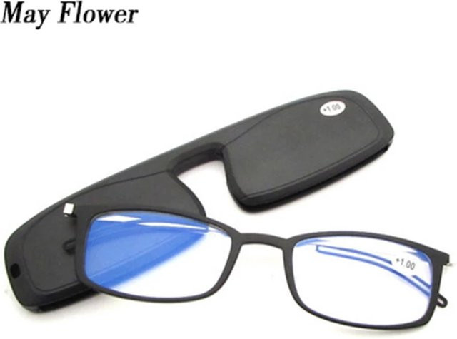 ONEVAN Lesebrille, Vollrand, rechteckig, TR90, Unisex, schwarz - Bild 1