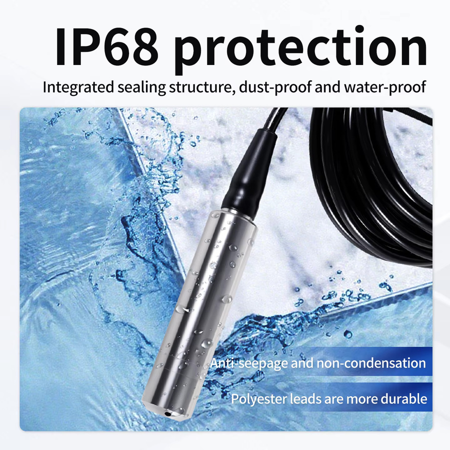 Digitaler Wasserstandsanzeiger XUYANGQIDIAN mit hydrostatischem Füllstandsensor für Pool und Wassertank, Farbe: Silber - Bild 3