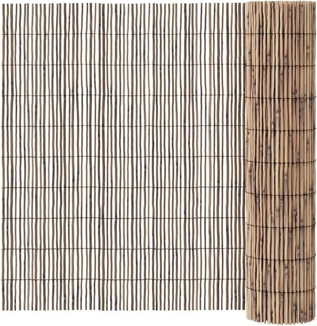vidaXL Schilfrohrzaun Natur in Braun, B: 600 cm, H: 160 cm - Bild 1