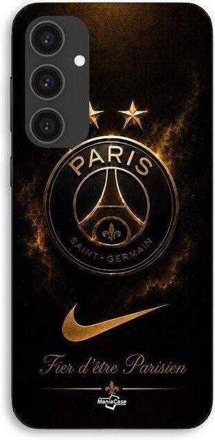 Maniacase Schutzhülle für Samsung Galaxy S23 FE PSG Doppelmeister Design in Schwarz und Gold - Bild 1