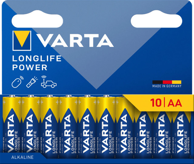 Varta Longlife Power AA Batterien, 10 Stück, Blau - Bild 1
