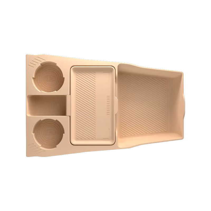 Antirutschmatte aus Silikon für die BYD Song Pro Mittelkonsole Armlehnen-Aufbewahrungsbox in Beige - Bild 2
