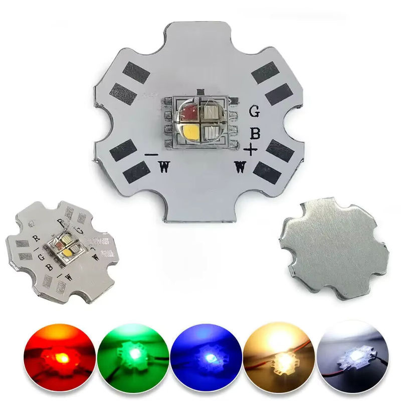 TiaoChongYi 10 Stück RGBW RGBWW Hochleistungs-LED-Leuchtdiodenchips 5050 mit 20 mm Aluminium-Leiterplatte in Multicolour - Bild 7