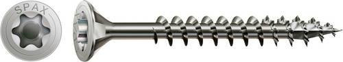 Spax Senkkopfschraube mit Torx-Antrieb aus Edelstahl in Silber, Durchmesser: 4 mm, Länge: 60 mm, 100 Stück - Bild 1