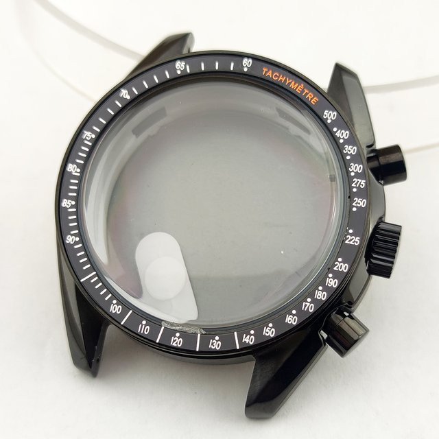OUMASHI Uhrengehäuse Edelstahl, Silber/Schwarz, 40 mm - Bild 1