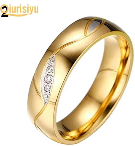 bodhiwish Verlobungsring, 18K vergoldet, Edelstahl, Zirkonia, Unisex, Us 7 - Bild 1
