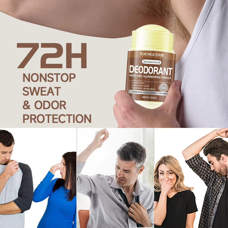 YOUNGCOME Deodorant Stick Sandelholz, Herren, 40g - Bild 4