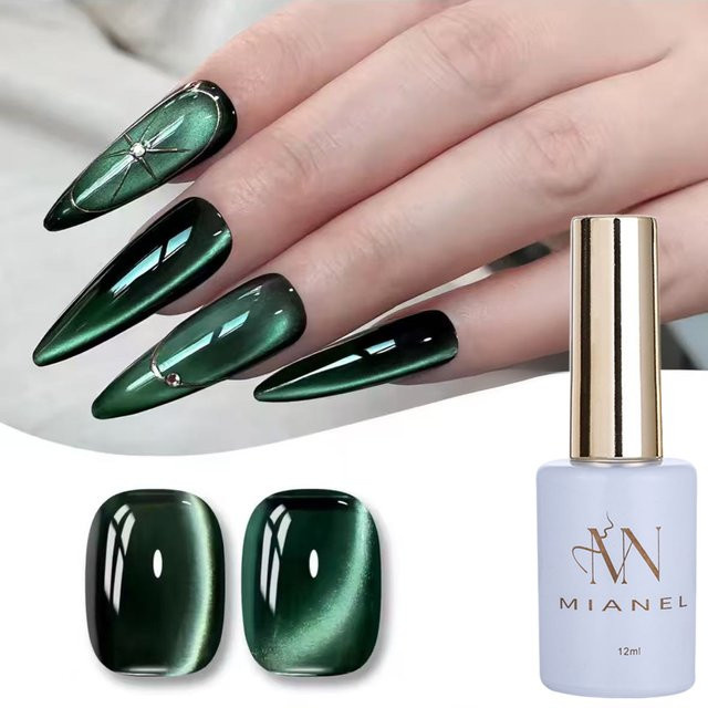 MIANEL Gel-Nagellack, Tiefgrün, 12 ml - Bild 1