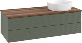 V&B Waschtischunterschrank Antao mit Frontstruktur in Grün, B/T/H: 120 x 50 x 50 cm - Bild 1
