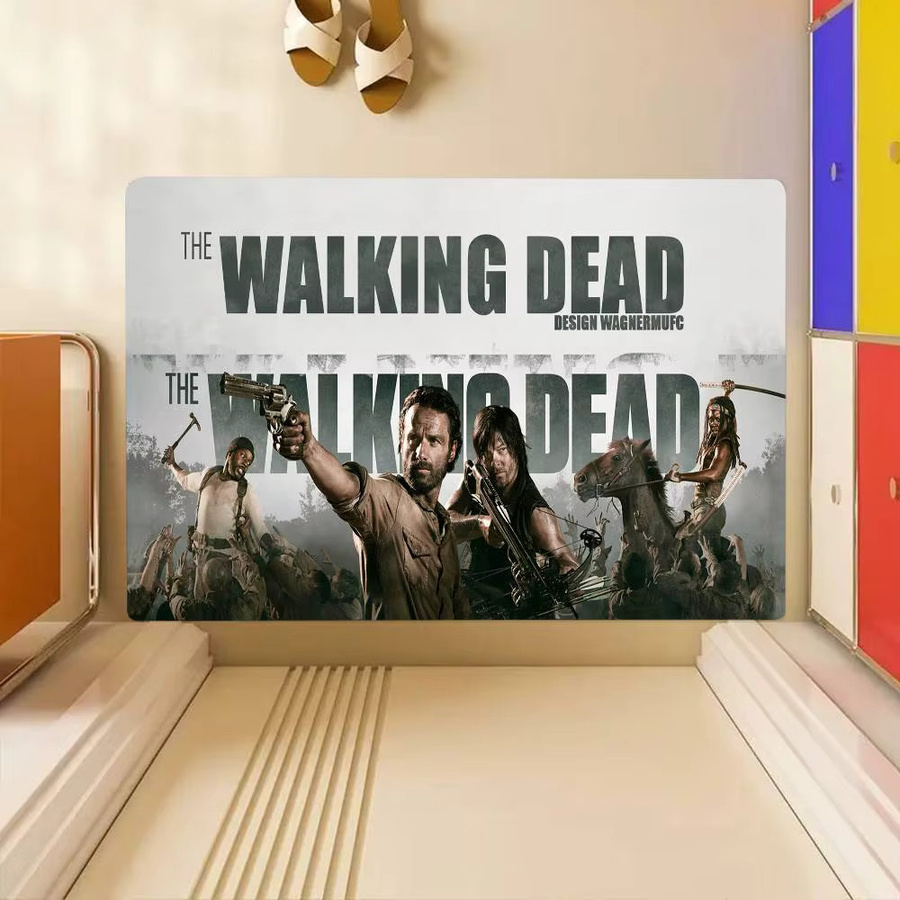 Rutschfeste Bodenmatte im The Walking Dead Design für Wohnzimmer, Küche oder Badezimmer - Bild 4