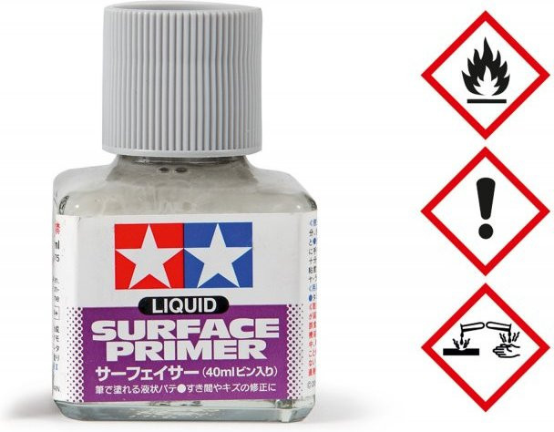 Tamiya Flüssig Grundierung, Grau, 40ml - Bild 1
