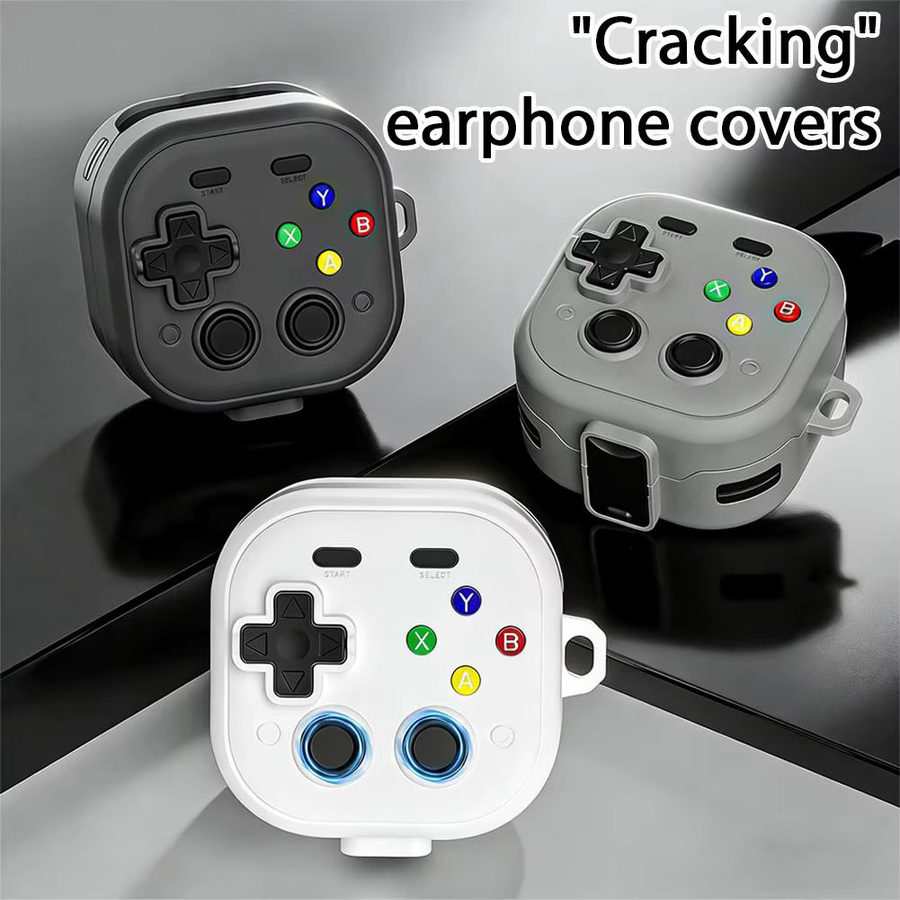 Samsung Spielhülle für Buds4/4pro in Weiß mit klassischem Spieler-Design und 3D-Tasten - Bild 5