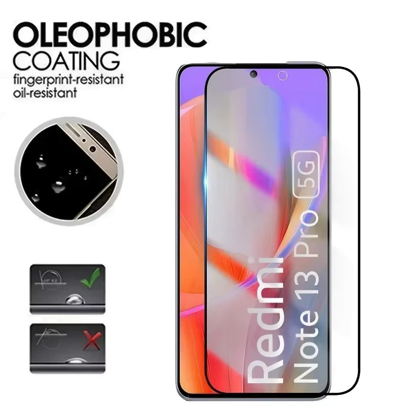 2er Pack Xiaomi Displayschutzfolie aus gehärtetem Glas für Redmi Note 13 Pro 4G 5G, Redmi Note 14 Pro, Redmi Note 12 und Redmi Note 11 Pro Plus, transparent - Bild 3