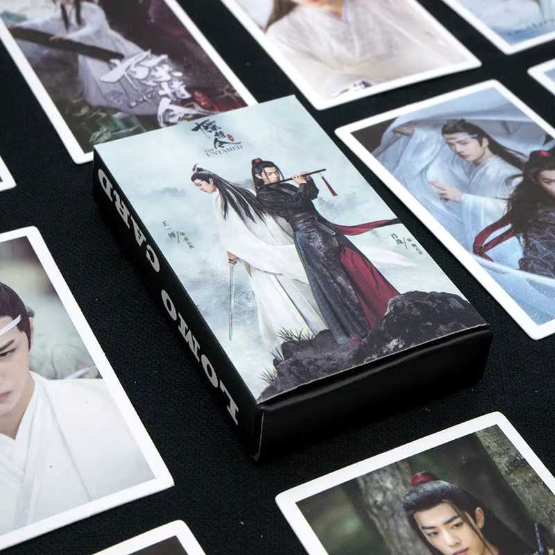 nbyinto LOMO Mini Postkarten Set mit Xiao Zhan und Wang Yibo Motiven, 30 Stück, Mehrfarbig - Bild 3