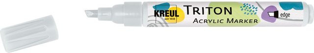 KREUL Triton Acrylic Marker edge Pigmentmarker mit Keilspitze in Silber - Bild 1