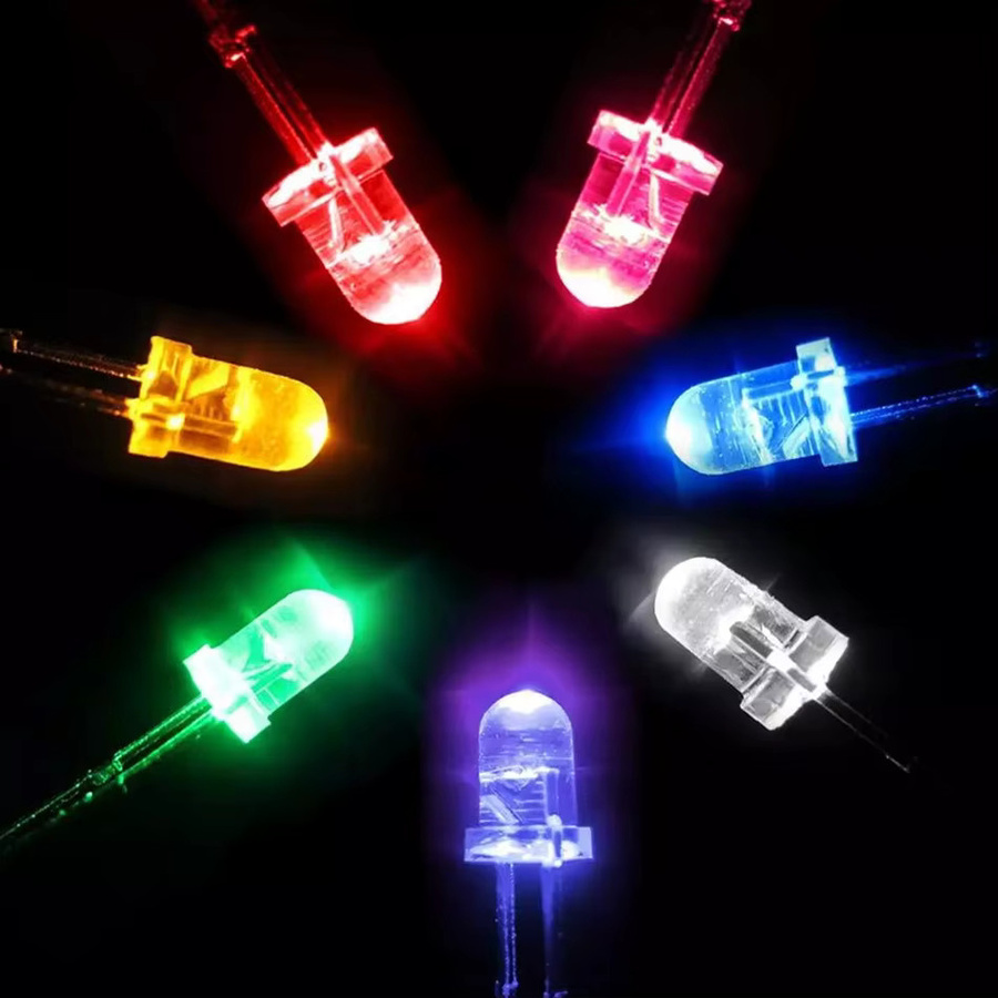 50 Stück TiaoChongYi LED Kerzenflacker Dioden in Orange und Gelb mit 3mm und 5mm Durchmesser - Bild 2