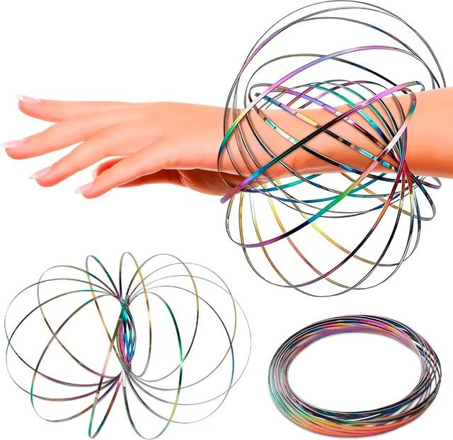 Meade 3D Magisches Armband, Sensorischer Flussring, Dynamisches Federspielzeug - Bild 1