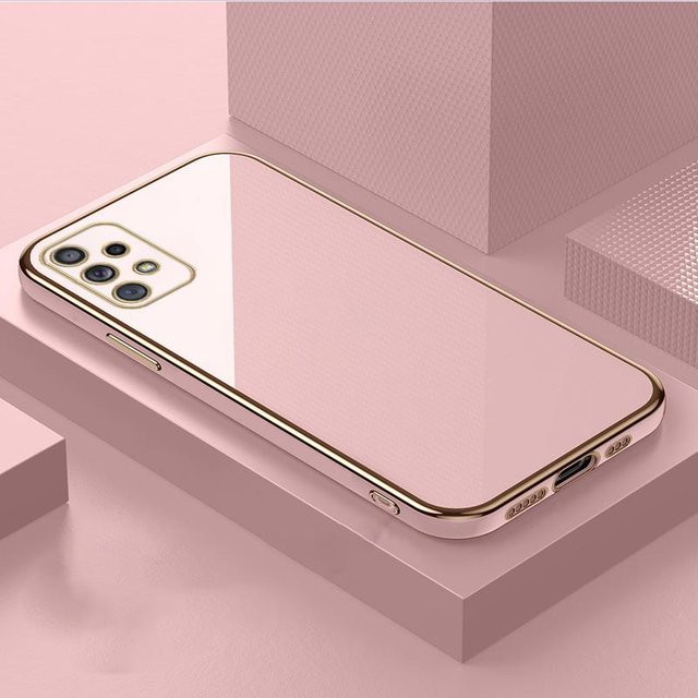 Luxus 6D TPU Schutzhülle für Samsung Galaxy A55 5G in Rosa - Bild 1