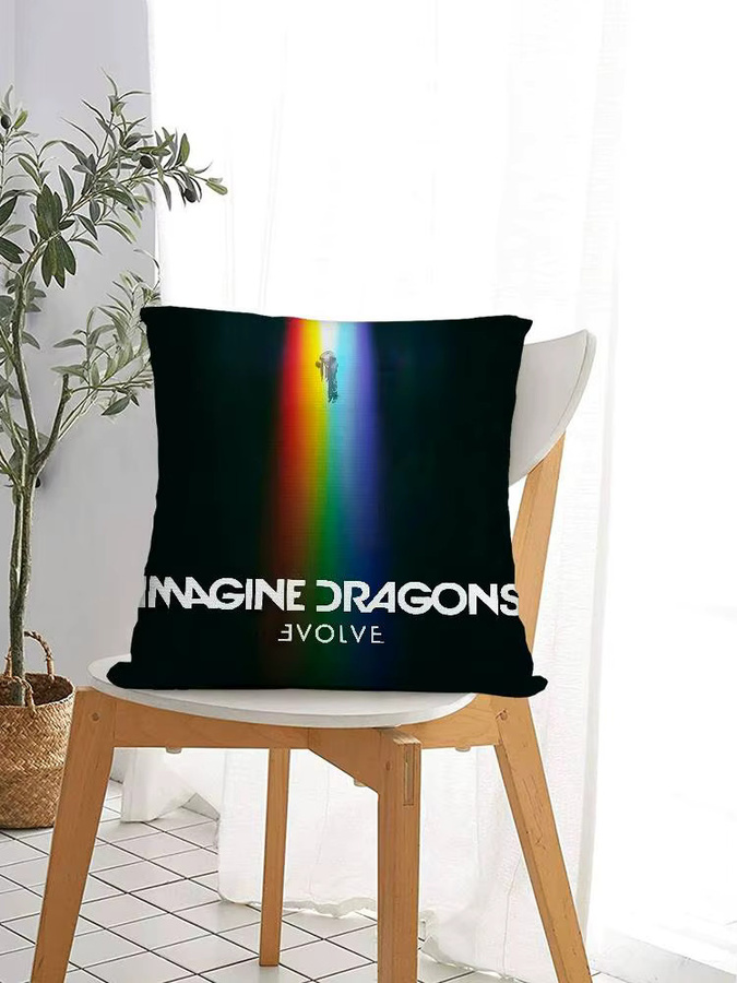 I-Imagine D-Dragons Kissenbezug aus Plüsch, quadratisch, Multicolour, B/B/B: 30 x 30 x 30 cm - Bild 5