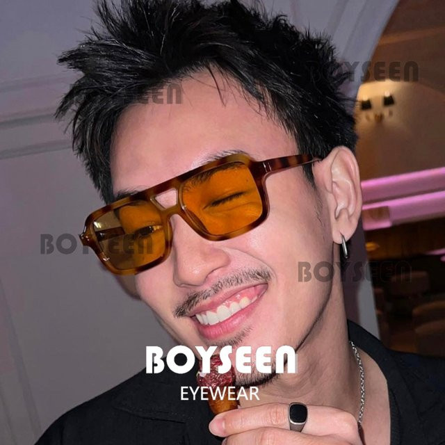 BOYSEEN Sonnenbrille, quadratisch, Vollrand, orange, Herren - Bild 1