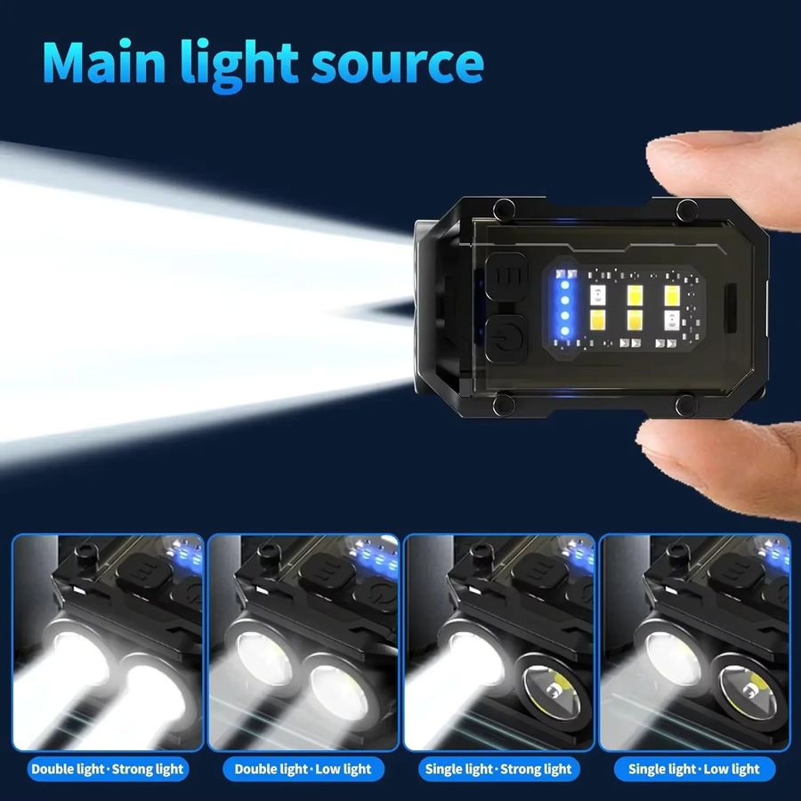 Heinast Multifunktionale COB-LED-Taschenlampe, superhell und tragbar zum Anklipsen - Bild 3