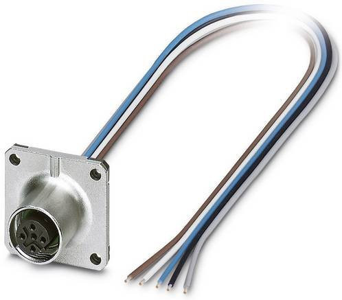 Phoenix Contact 1441671 Sensor-Aktor-Einbausteckverbinder M12 Buchse, 5-polig, Farbe: Silber, Kabellänge: 0,50 m - Bild 1