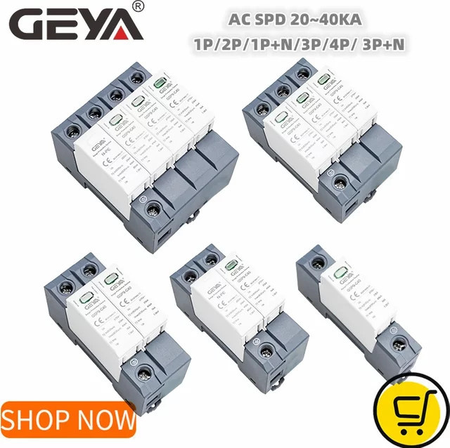 GEYA GSP9 Überspannungsschutz AC SPD für Haushalte 275-440V 20-40KA - Bild 1