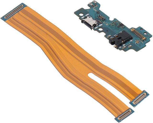 Samsung USB-C Ladeanschluss Flexkabel Ersatzteil für Galaxy A32 4G in Orange - Bild 1