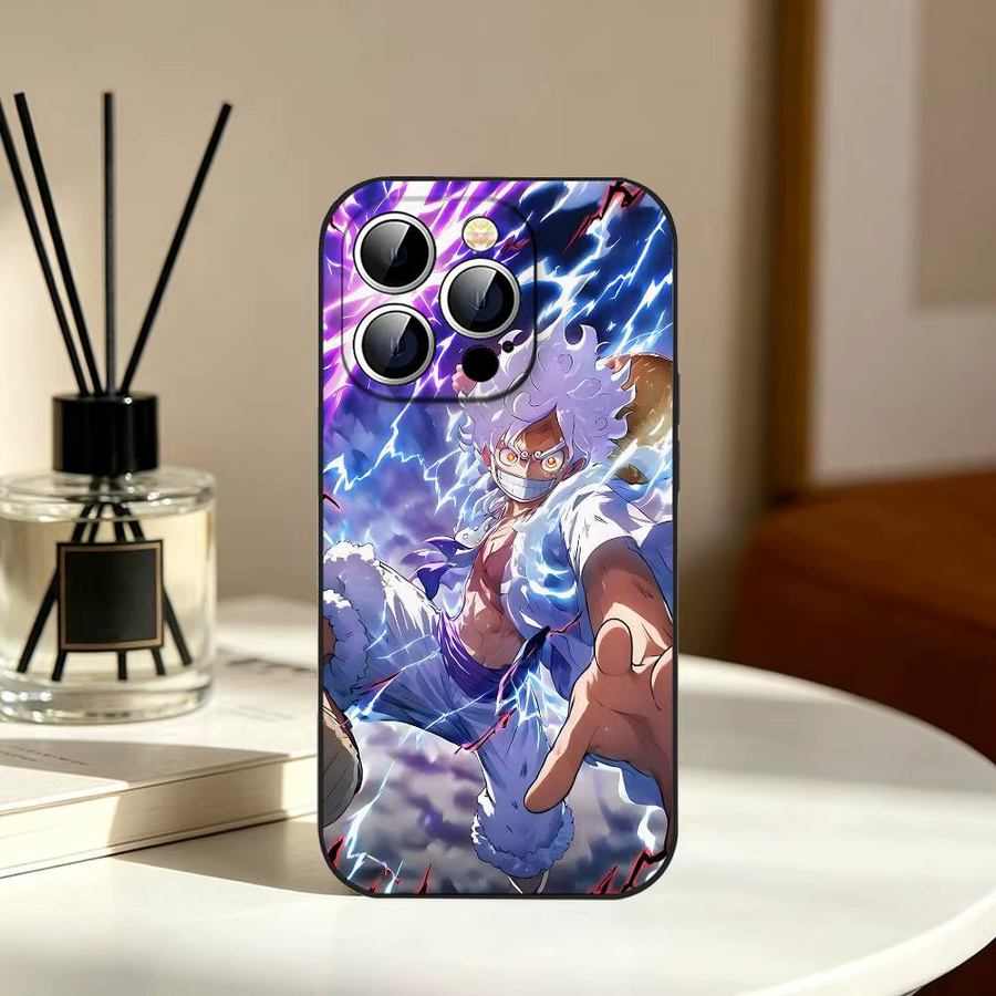 Stoßfeste Handyhülle One Piece Monki D Luffy in Schwarz für Apple iPhone 11 bis iPhone 17 Modelle - Bild 6