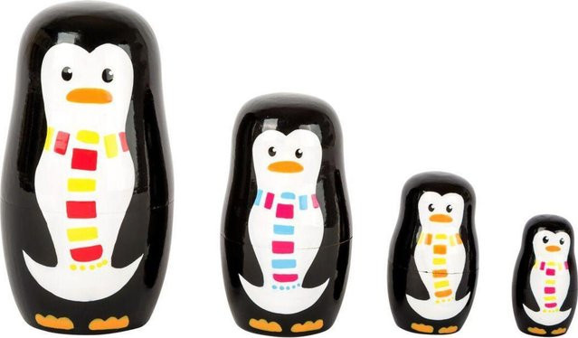 Matrjoschka Pinguin-Familie, Holz, bunt / mehrfarbig - Bild 1