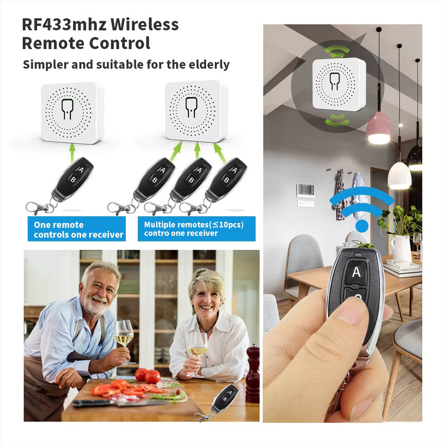 Tuya WiFi Smart Switch 16A kabellose Fernbedienung in Weiß für Smart Life App und Alexa-Sprachsteuerung - Bild 5