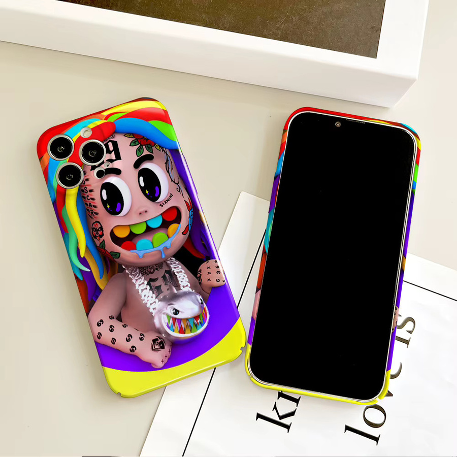 Robuste Handyhülle im Rapper 6ix9ine Day69 WASSUP Design für iPhone 12 bis iPhone 16 Pro Max Plus, Multicolor - Bild 2