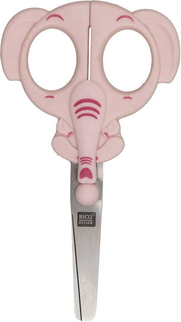 Rico Design Kinderschere Elefant mit Sicherheitsfunktion - Bild 1