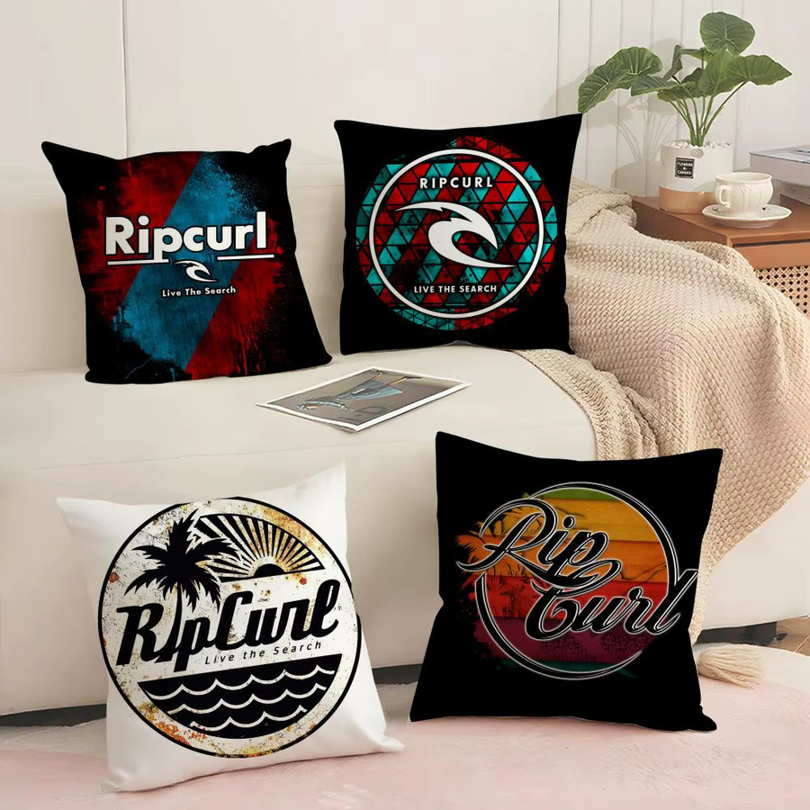 Ripcurl Kissenbezug aus weichem Plüsch in Weiß und Multicolour, quadratisch, B/T/H: 30 x 30 x 30 cm - Bild 2