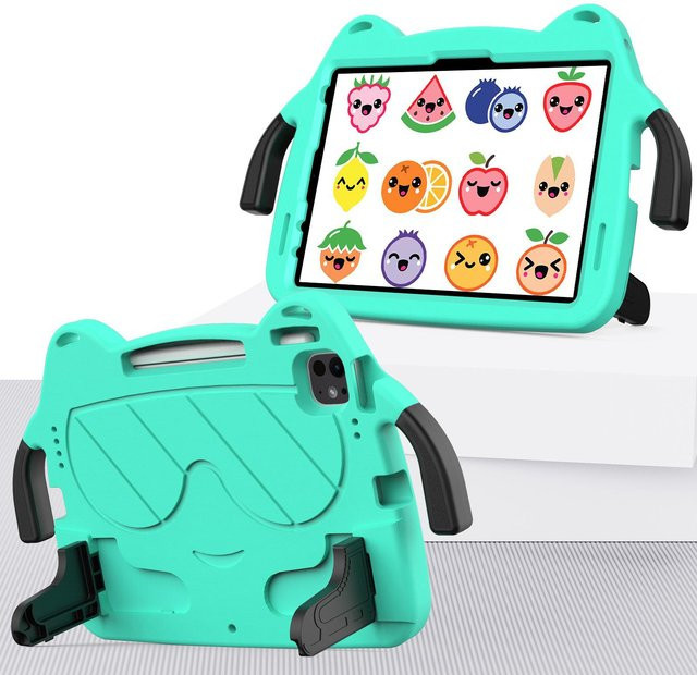 EVA-Schutzhülle mit Griff und Ständer für iPad Air und iPad Pro in Grün - Bild 1