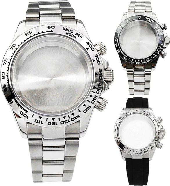 miuksi Uhrengehäuse mit Armband, Edelstahl, Bicolor, 39 mm, Unisex - Bild 1