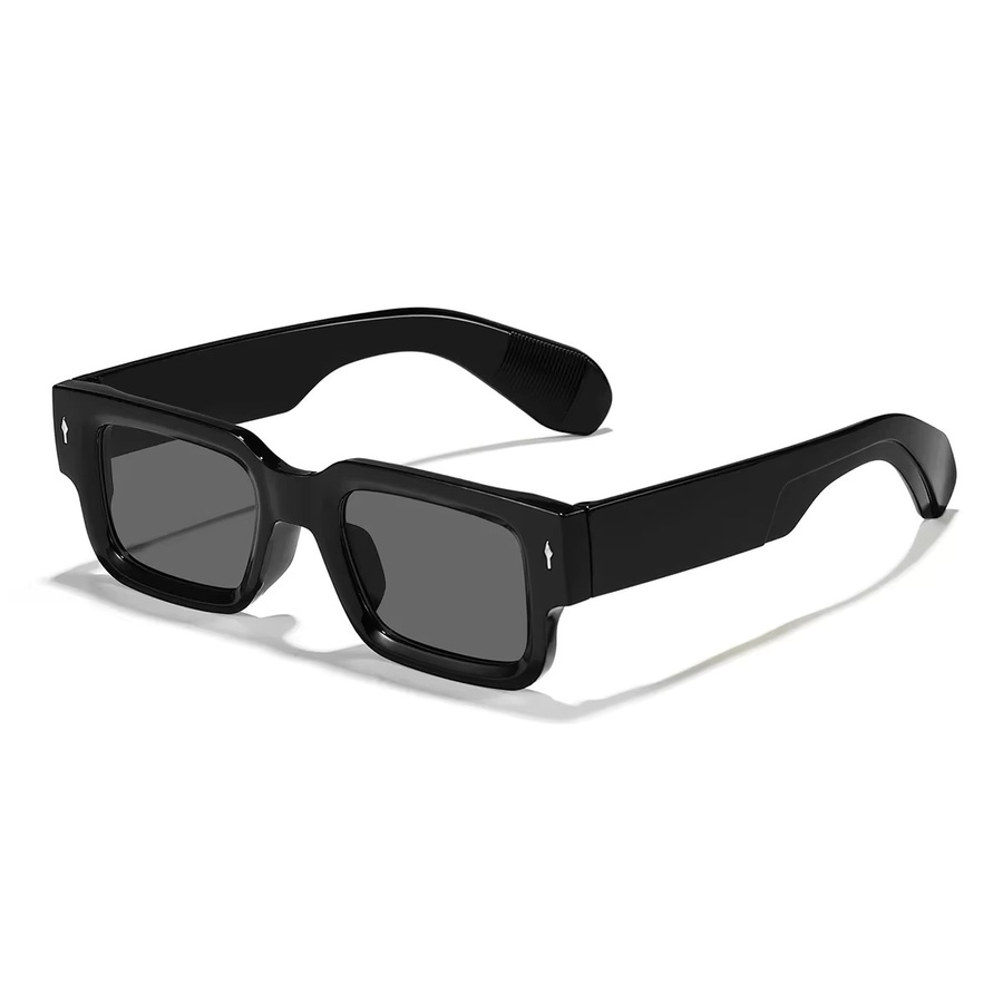 CAIPAI Korrektionsbrille, Herren, Vollrand, quadratisch, Schwarz, Grau, Kunststoff - Bild 3