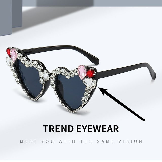 Cat-Eye-Sonnenbrille für Damen, Vollrand, Kunststoff - Bild 1