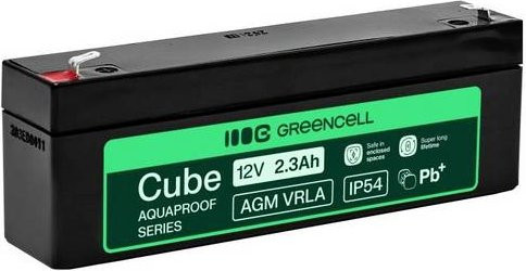Green Cell AGM Bleiakku Schwarz 12 V 2,3 Ah - Bild 1