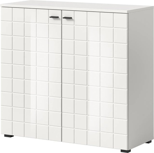 Inn.Furn Kommode Hakon in Weiß Hochglanz mit 6 Fächern, Höhe: 92 cm - Bild 1