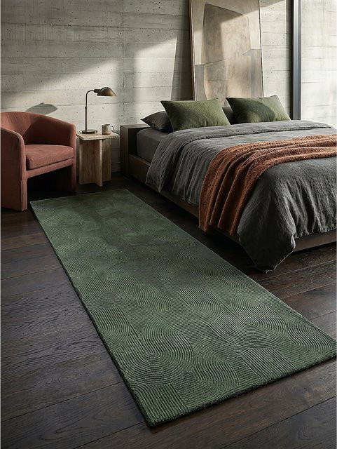 Antirutsch Läufer DALAR von Kadima Design in Waldgrün, B/T: 80 x 150 cm - Bild 1
