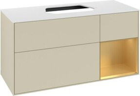 V&B Waschtischunterschrank Finion in Silbergrau lackiert, Breite: 120 cm, Tiefe: 50,1 cm, Höhe: 50,1 cm - Bild 1