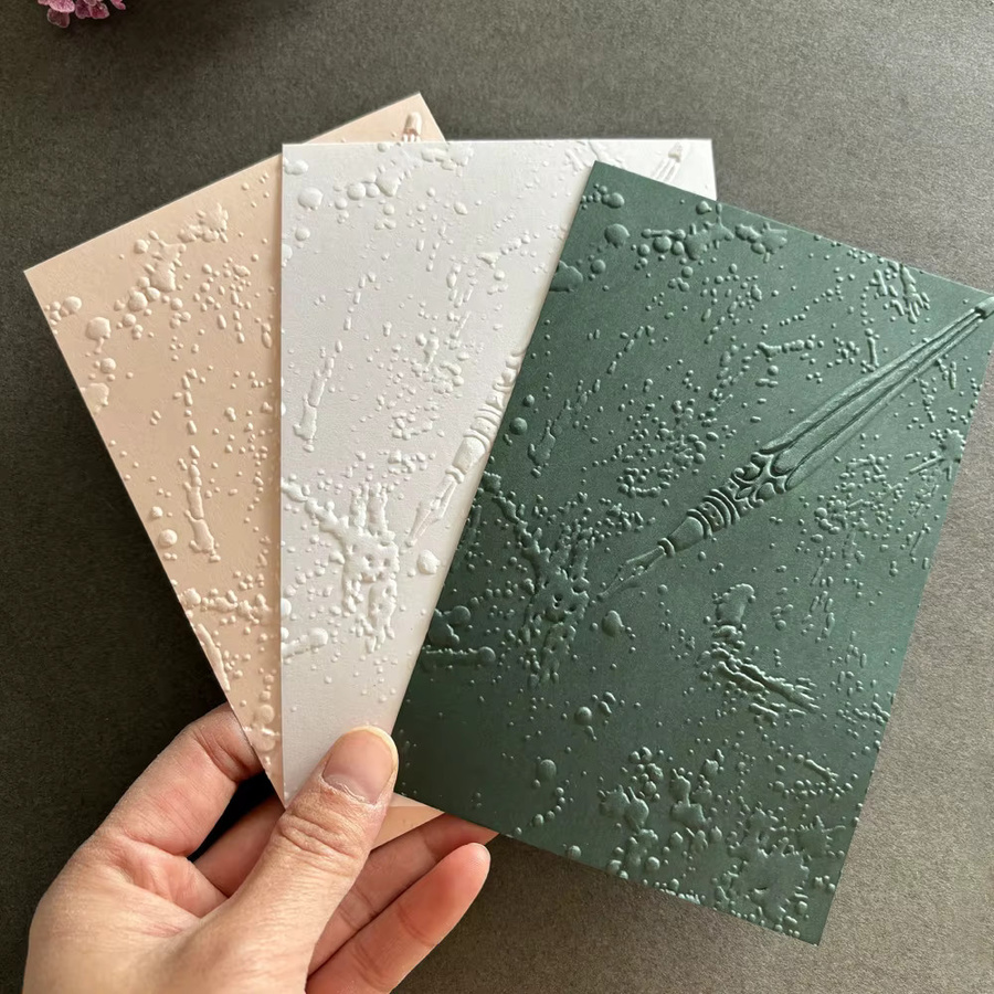 Geprägter Kunststoffordner mit Stiftleckmuster für Scrapbooking und Kartenherstellung, Breite: 12,7 cm, Höhe: 17,78 cm - Bild 2