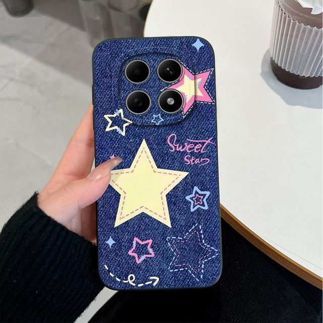 Xiaomi Handyhülle mit Blumendesign für Redmi Note 15 Pro, 15 Pro+, 15R (4G/5G) in Transparent Blau - Bild 1