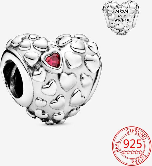 Allbestart Herz-Charm, 925 Silber, Damen - Bild 1